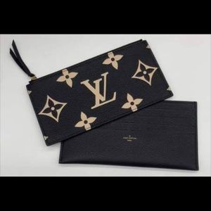Louis Vuitton bicolor felicie leather inserts